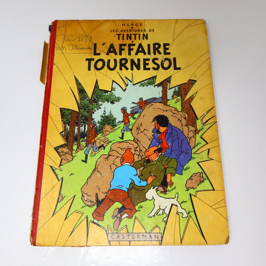 Tintin L'Affaire Tournesol Hergé Casterman 1956 HC B20 Belgique Français/French