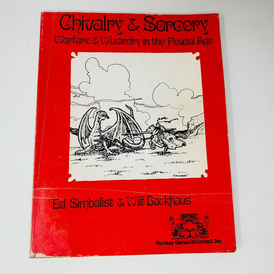 1977 Chivalry & Sorcery Warfare & Wizardry in the Feudal Age RPG FGU Simbalist