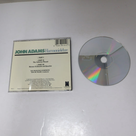 John Adams Harmonielehre CD San Francisco Symphony/Edo De Waart Classical 1985