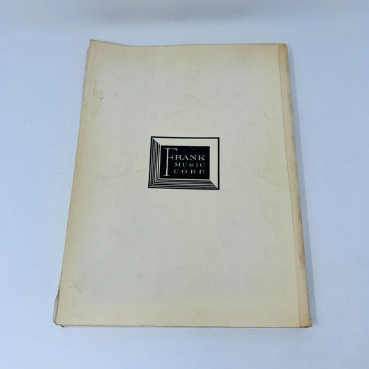 1954 Kismet Vocal Score Robert Wright/George Forrest Frank Music Paperback