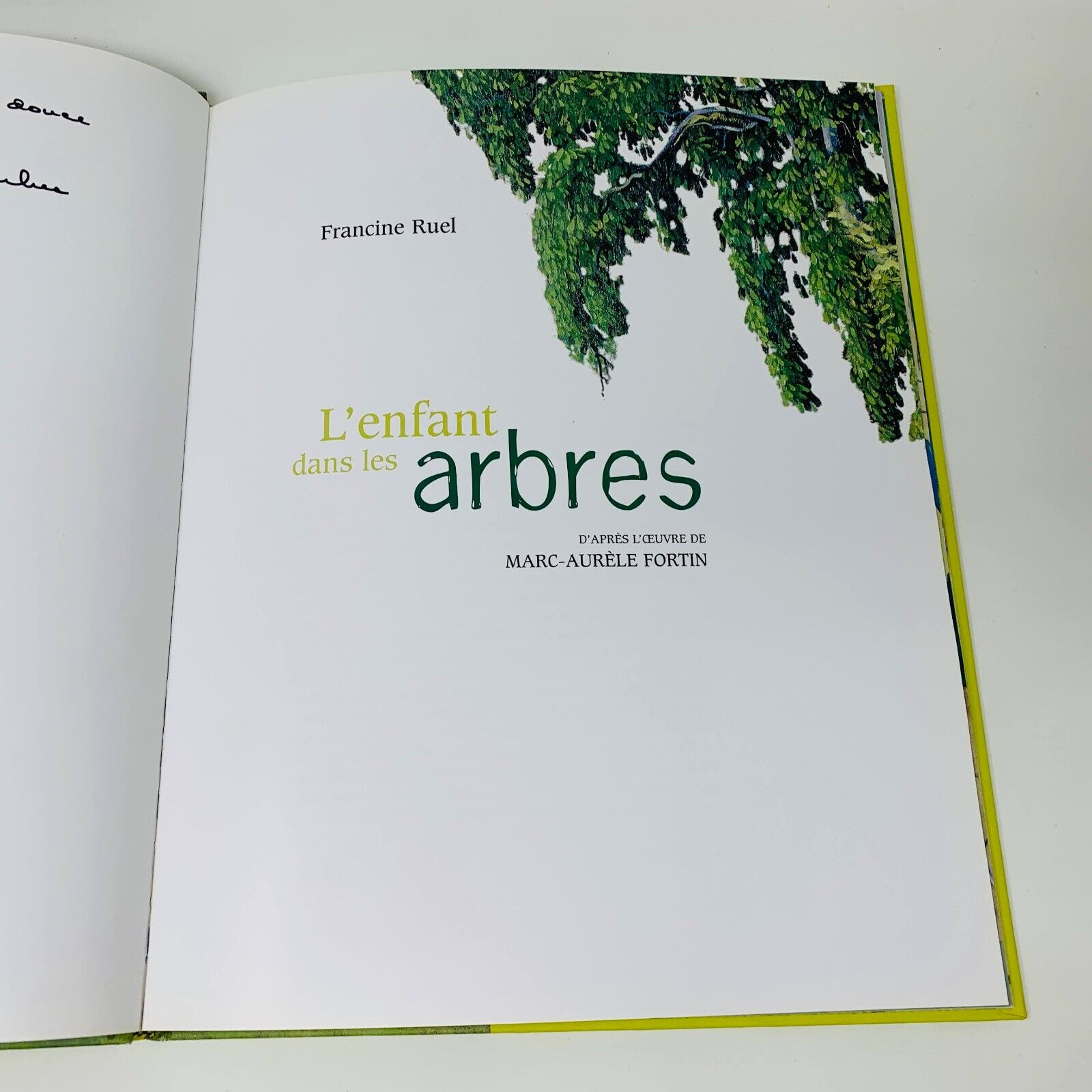 2002 L'Enfant dans les Arbres de Francine Ruel MNBAQ Illustré Marc-Aurèle Fortin