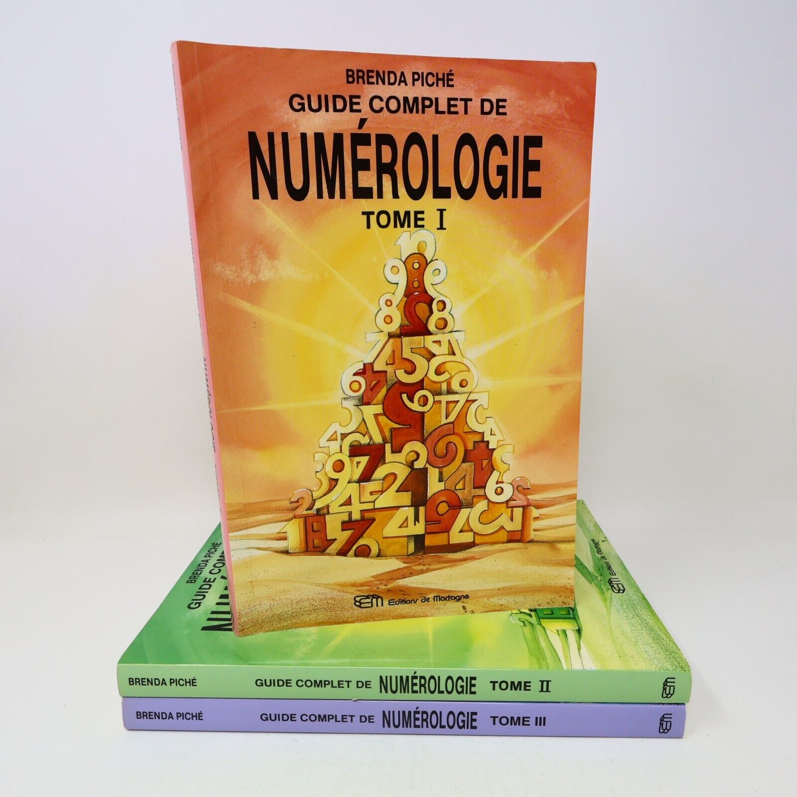Guide Complet de Numérologie #1-3 Lot 3 Livres Brenda Piché Français French 80s