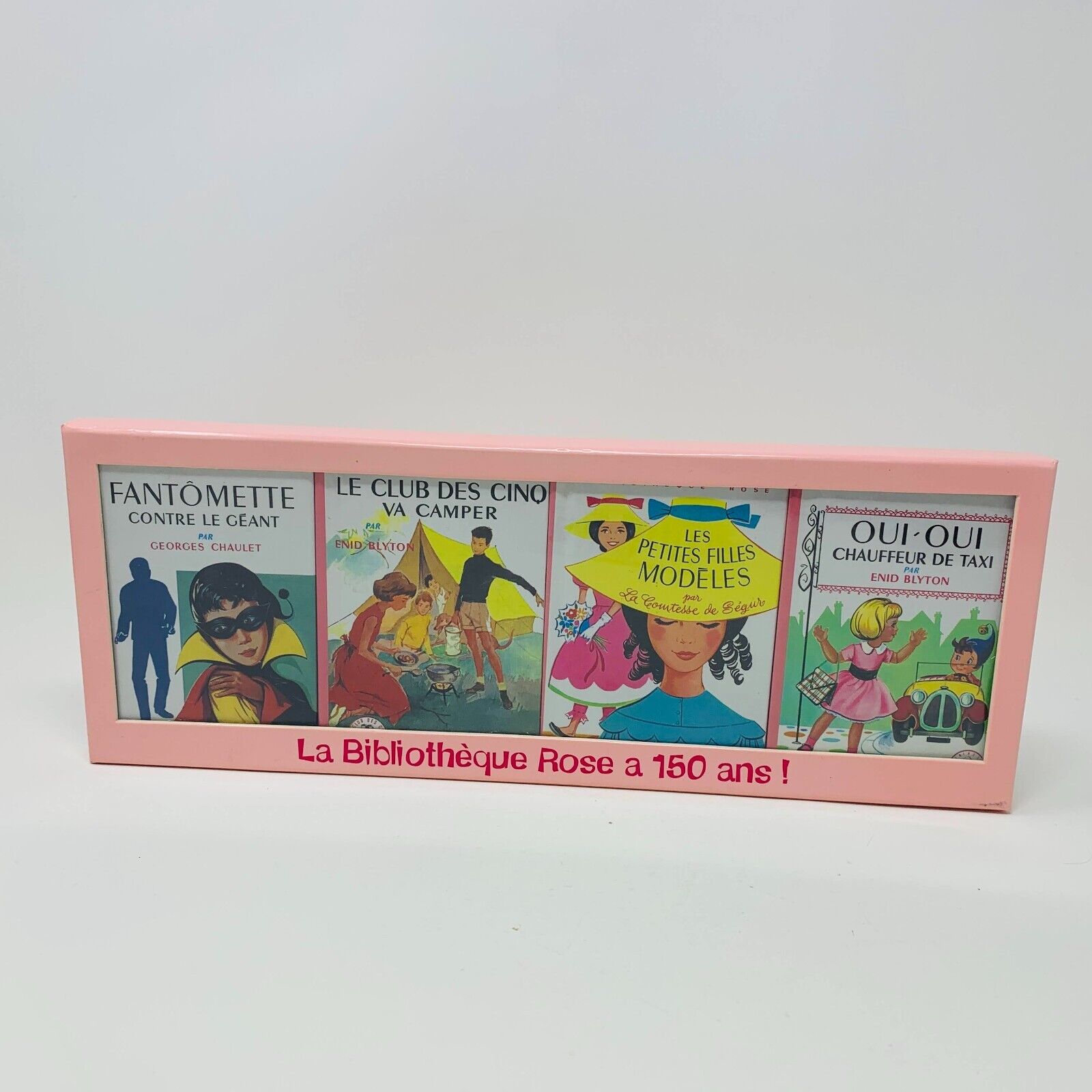 2006 Coffret La Bibliothèque Rose a 150 Ans 4 Livres Miniatures Chaulet Blyton