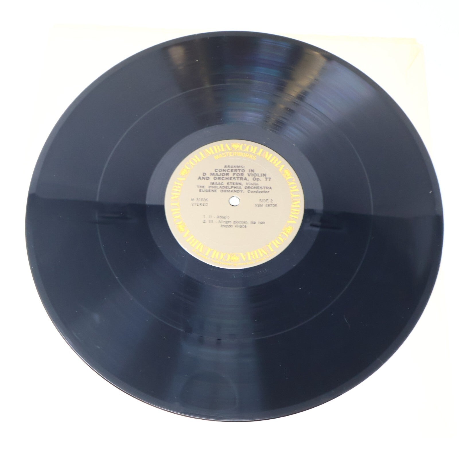 Isaac Stern Brahms Ormandy Violin Concerto In D Major 1973 Record Vinyl M 31836