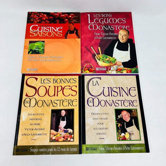 4x La Cuisine du Monastère de d'Avila-Latourrette Lot Livres Recettes Français
