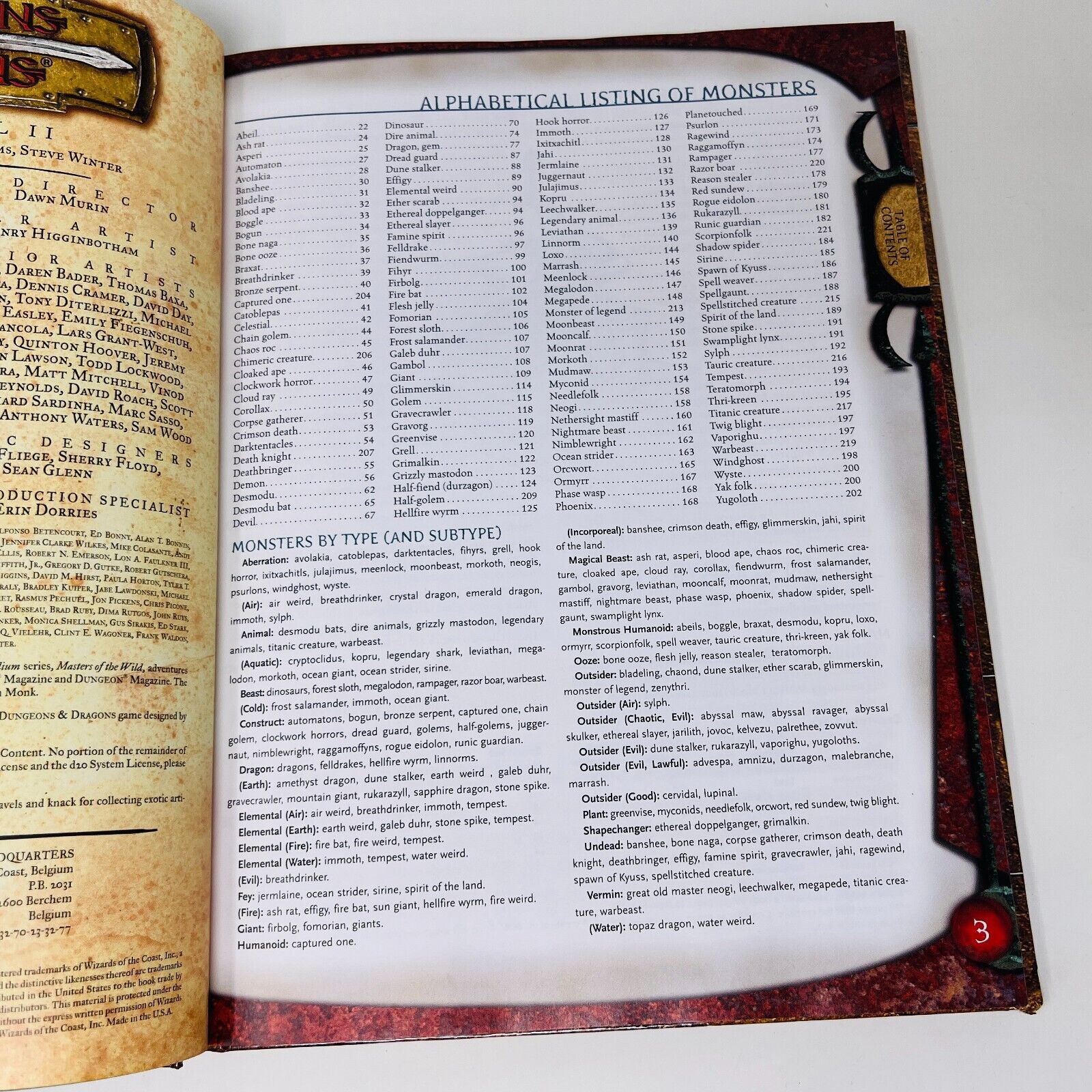 2002 Monster Manual II #2 Dungeons and Dragons D&D Supplement 882680000 HC WOC