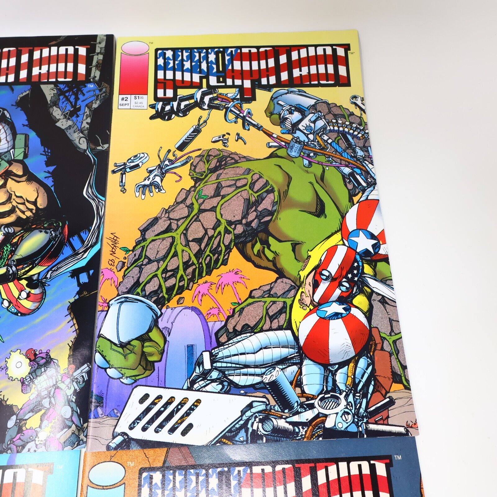 Lot 4 Comics SuperPatriot #1-4 Erik Larsen/Keith Giffen Image 1993 90s