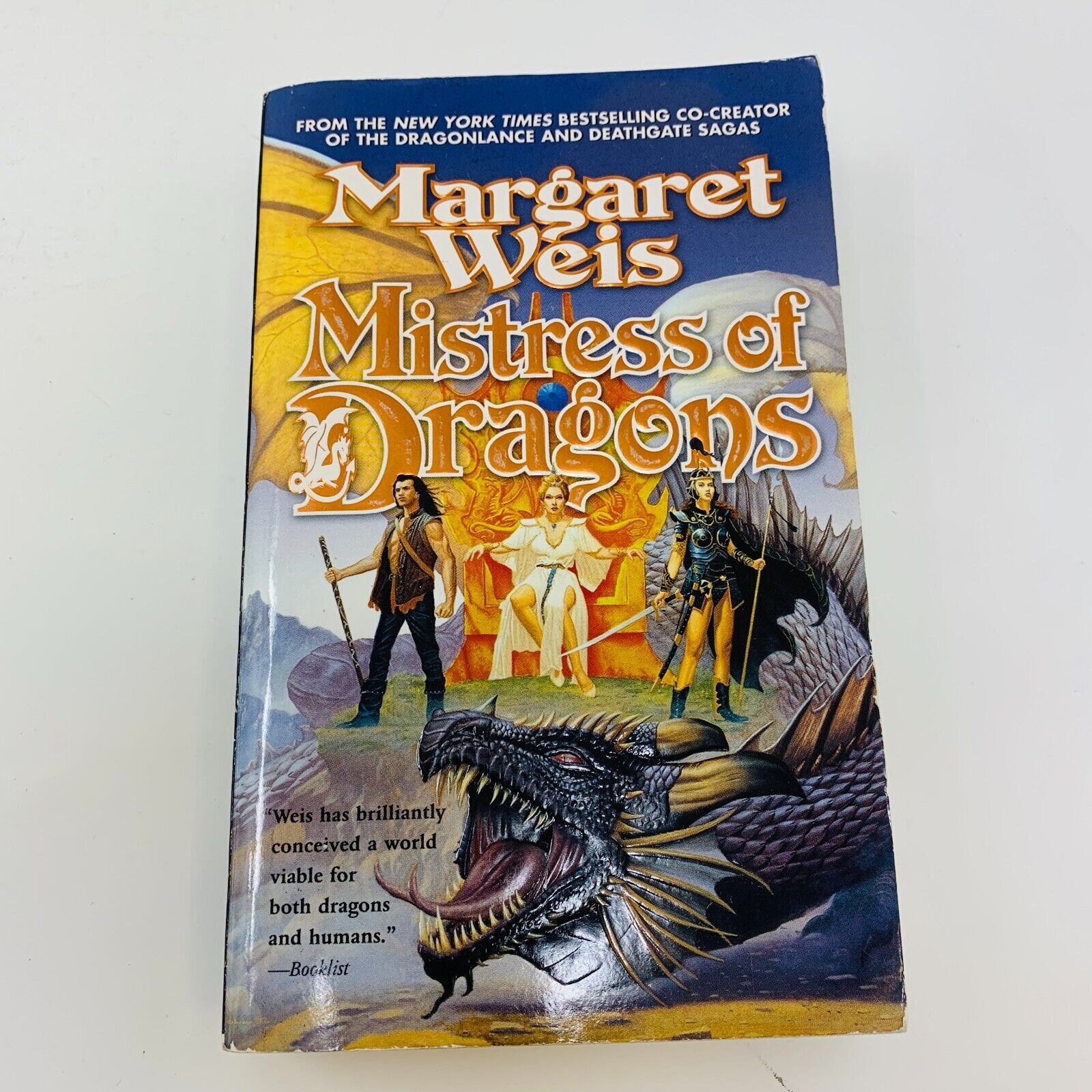 The Dragonvarld Trilogy TOR Margaret Weis Complete Set Lot Mistress of Dragons