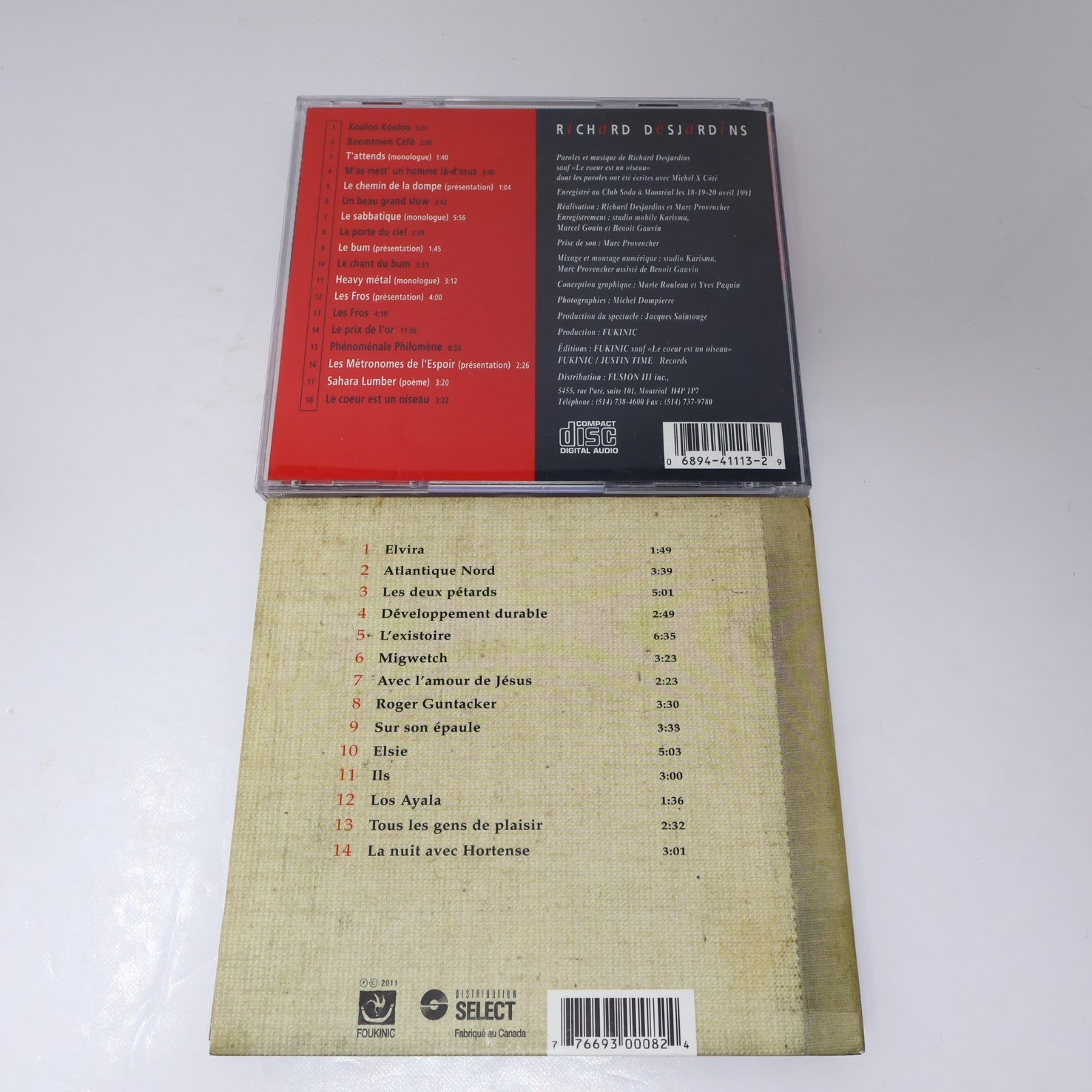Richard Desjardins/Abbittibbi Lot 5 CD L'Existoire/Au Club Soda/Live/Boom Boom