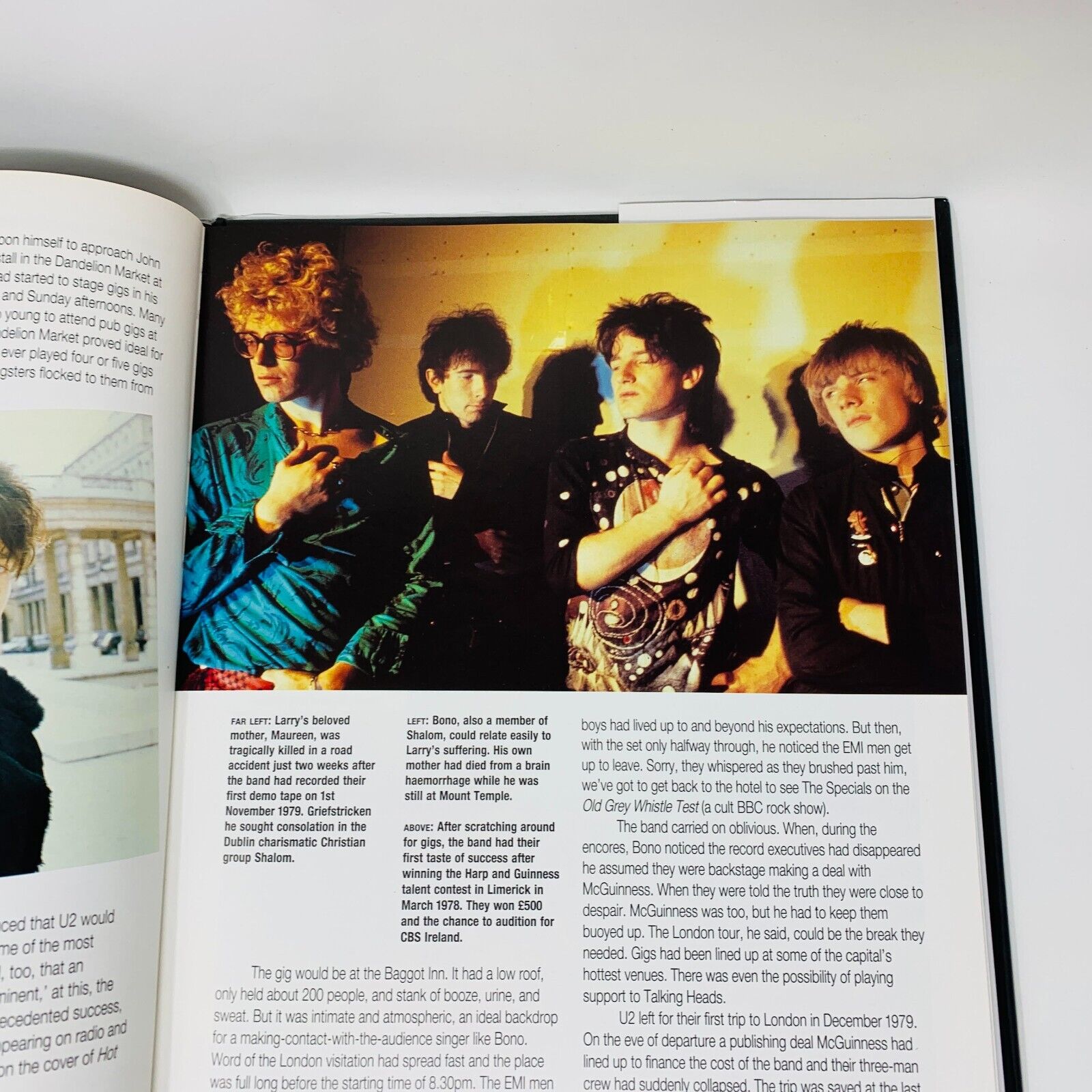 1993 U2 Bison Books Hardcover DJ Jackie Shirley Band Group Show Pictures Story