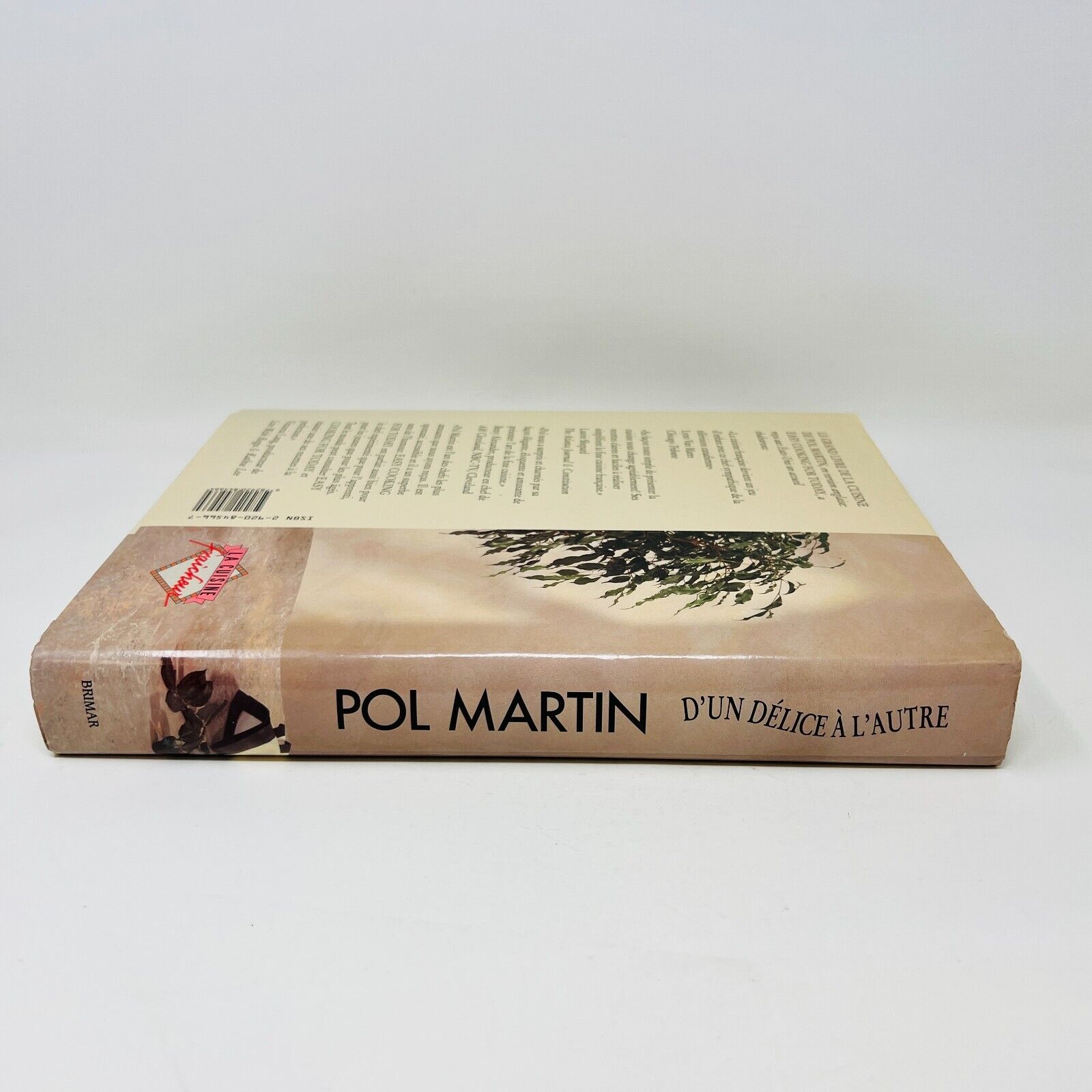 1989 Chef Pol Martin D'un Délice à L'Autre Livre Recettes Cuisine Brimar French