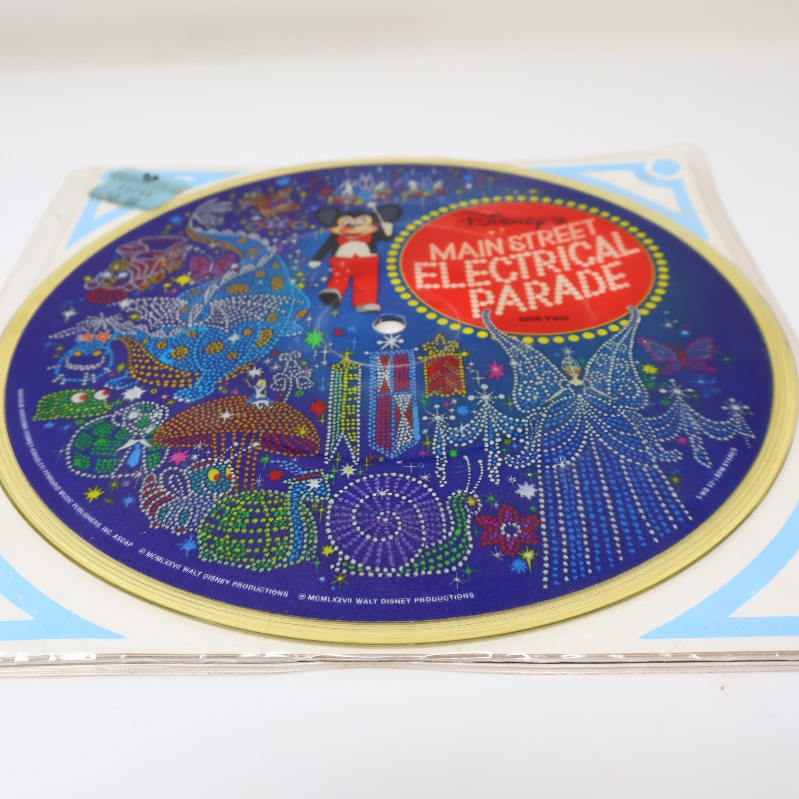 Disney's Main Street Electrical Parade 7" Music Record 1977 Disneyland Tested