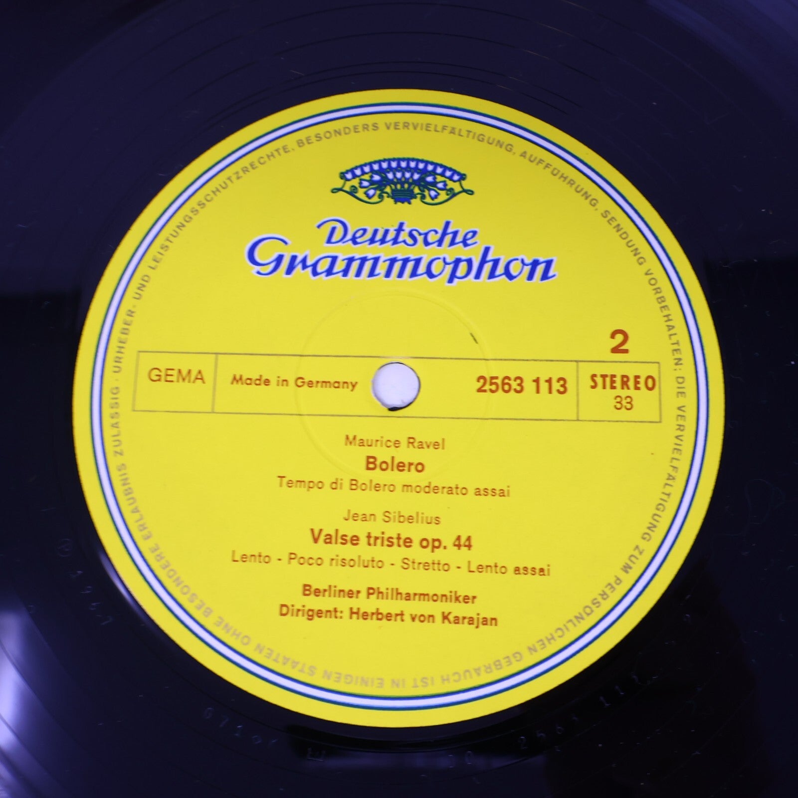 Herbert von Karajan Self Titled Compilation Record 2563 113 Deutsche Grammophon