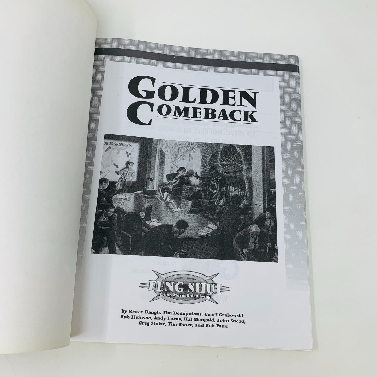 2000 Golden Comeback Feng Shui Players Sourcebook RPG Book Atlas Games AG4002