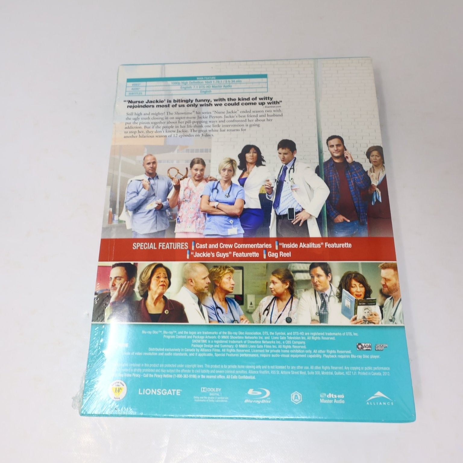 Nurse Jackie Blu-ray Seasons 1-2-3 Factory Sealed Edie Falco Comedy Drama NTSC
