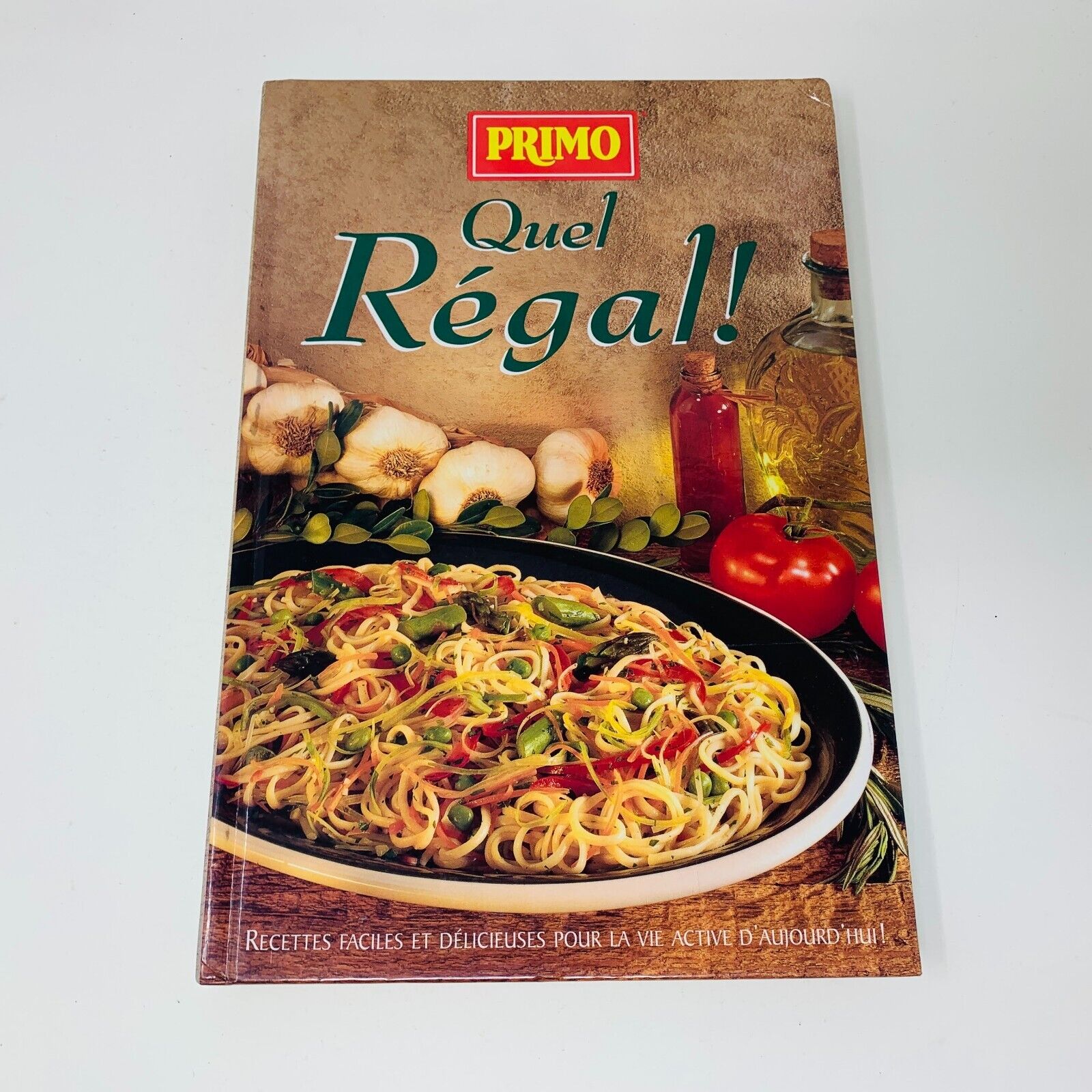 1995 Primo Quel Régal! Livre de Recettes Cuisine Vintage en Français Brimar HC