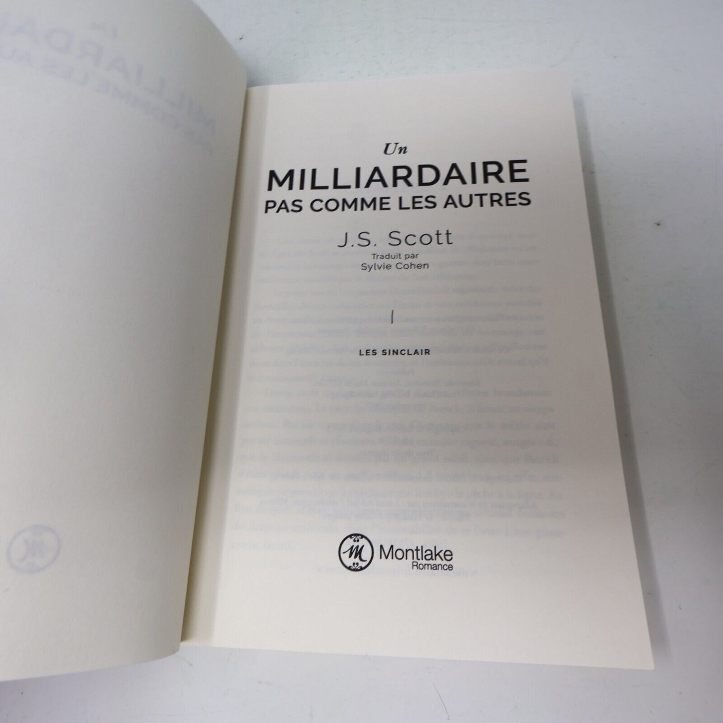 Les Sinclair Romance Érotisme Milliardaire Lot 6 Livres J. S. Scott Français PB