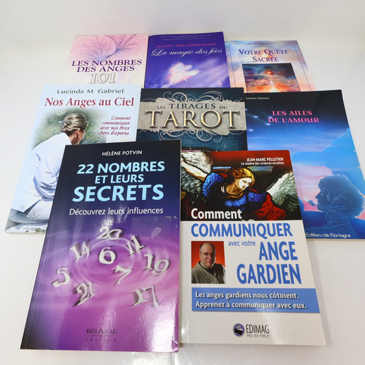Ésotérisme Spiritualité Anges Lot 8 Livres Français French Virtue/Moore/Warren