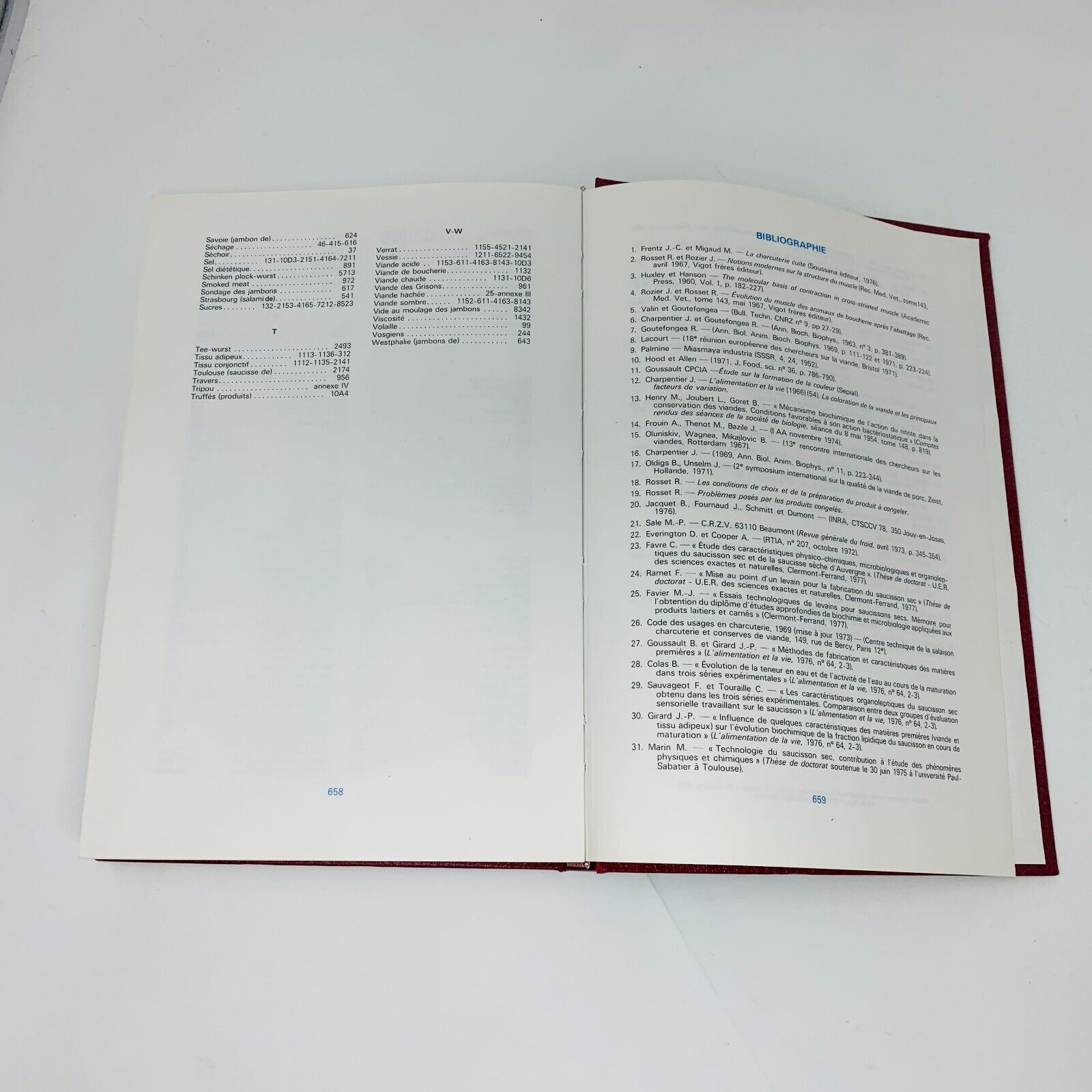 1978 La Charcuterie Crue et les Produits Saumurés Soussana Marcel Migaud Cuisine