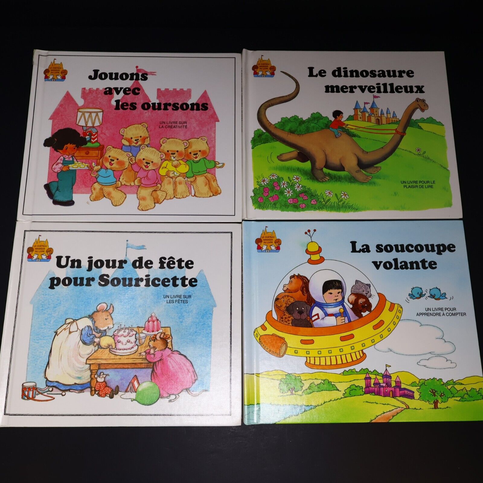 Lot 13 Livres Le Château Magique du Livre Jane Belk Moncure Grolier Français HC