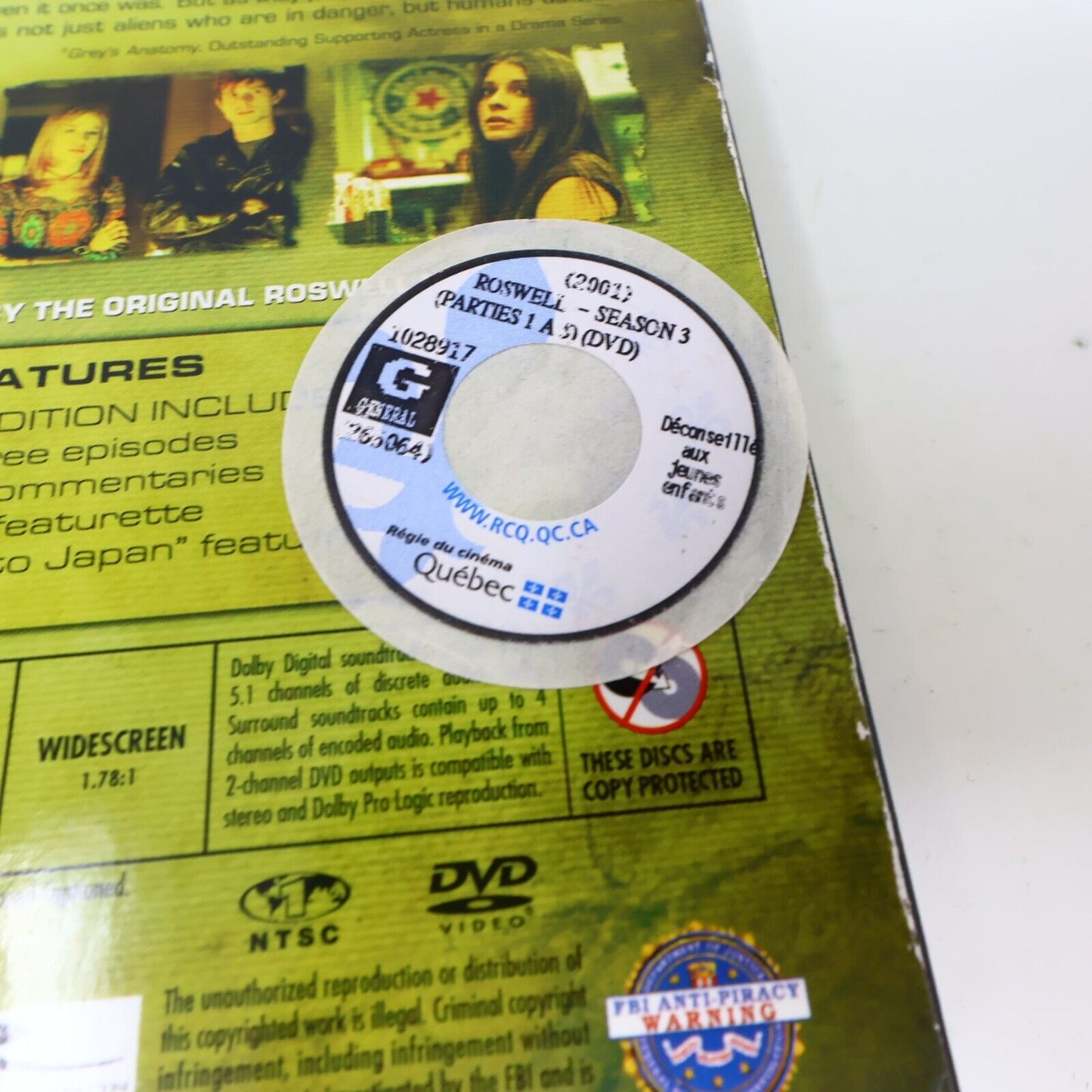 Roswell Season #3 DVD Tested 16:9 English TV Series Region 1 Katherine Heigl