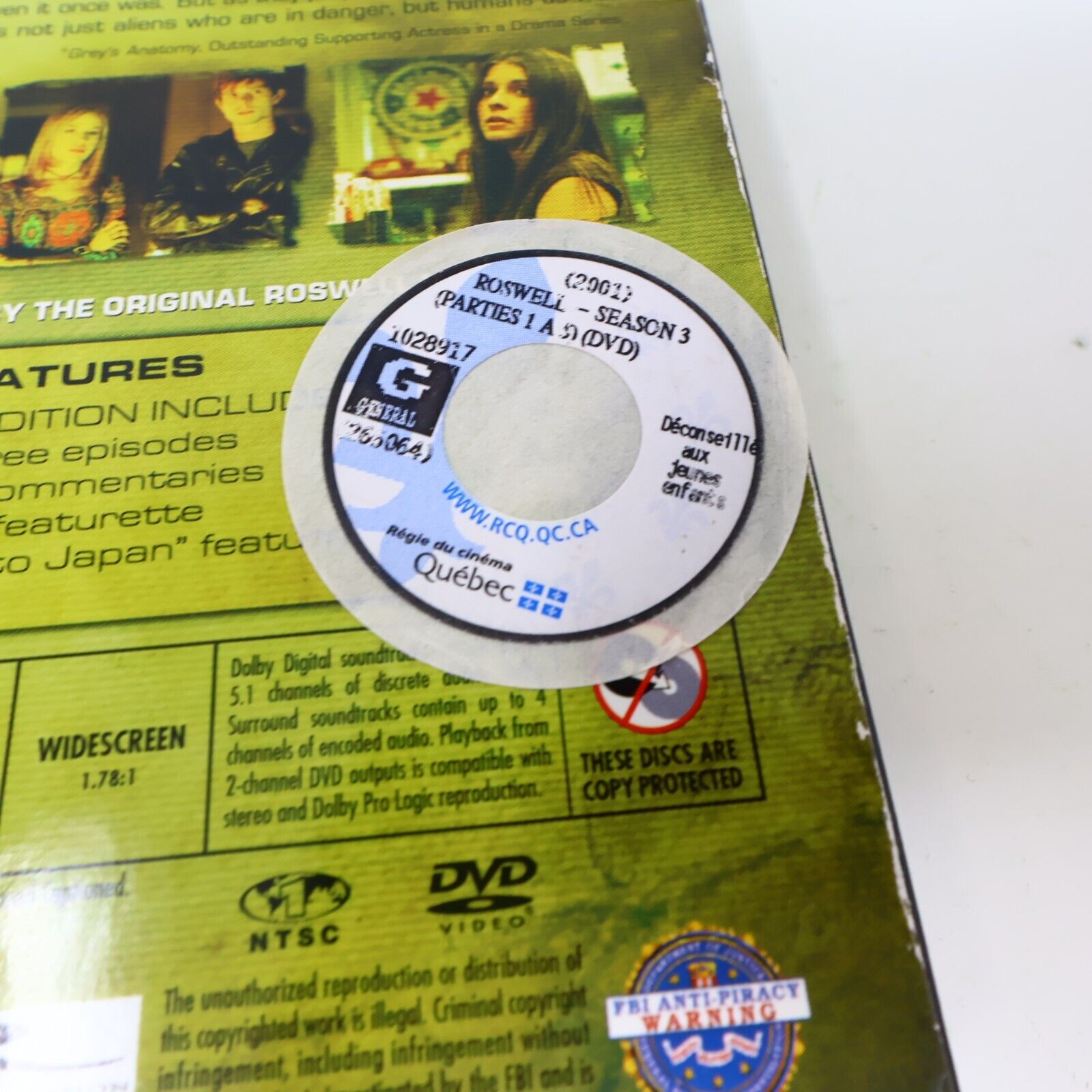 Roswell Season #3 DVD Tested 16:9 English TV Series Region 1 Katherine Heigl