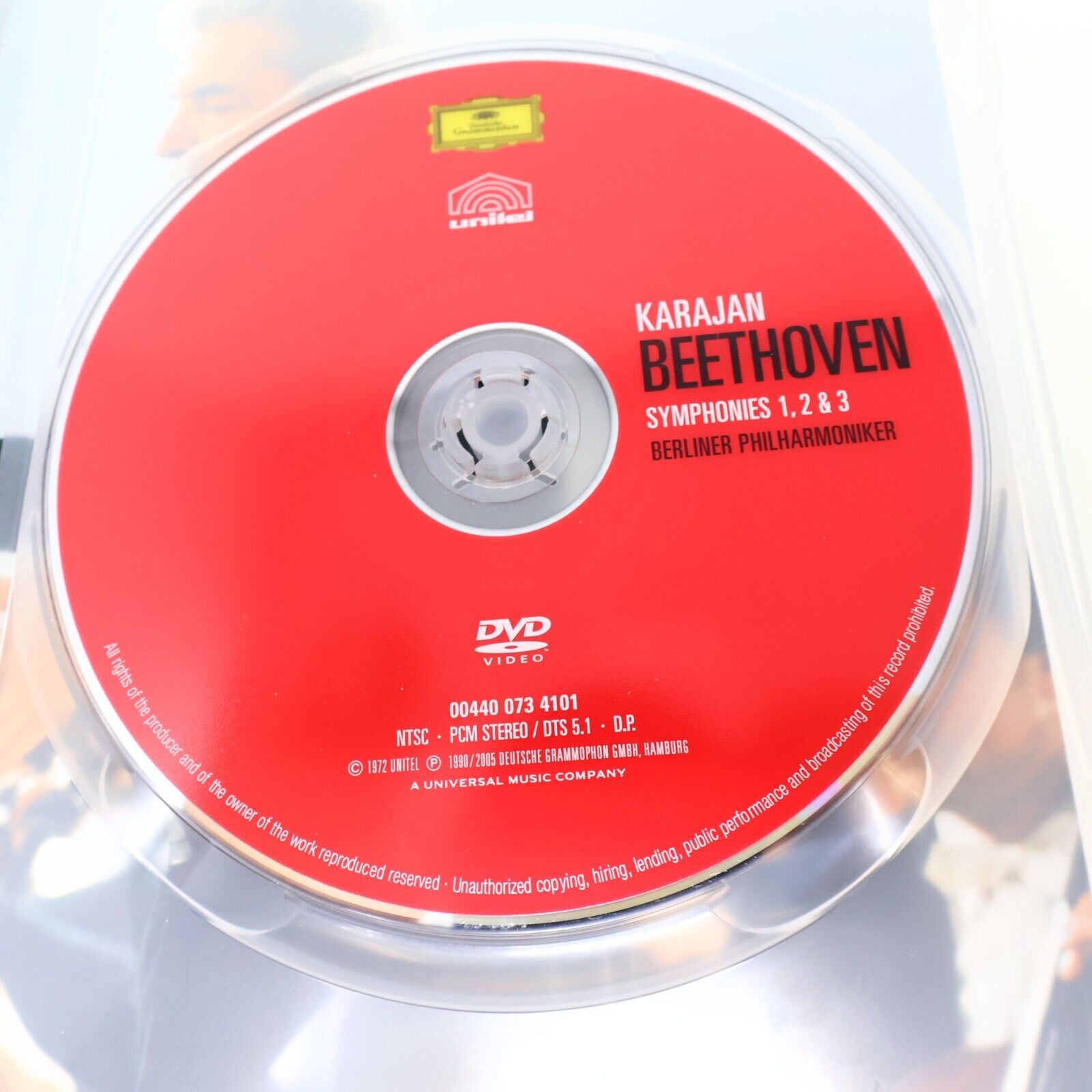Herbert von Karajan Beethoven Symphonies #1-2-3 Berliner Philharmoniker DVD NTSC