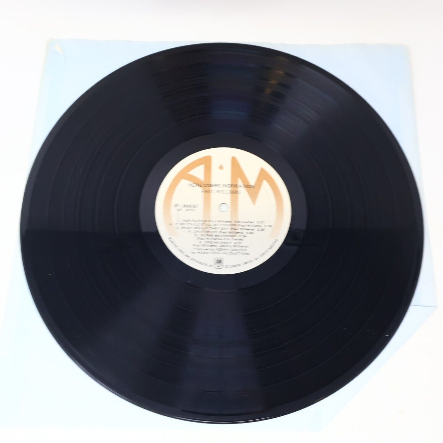 Paul Williams Here Comes Inspiration LP Record Vinyl 1974 SP-3606 A&M Canada