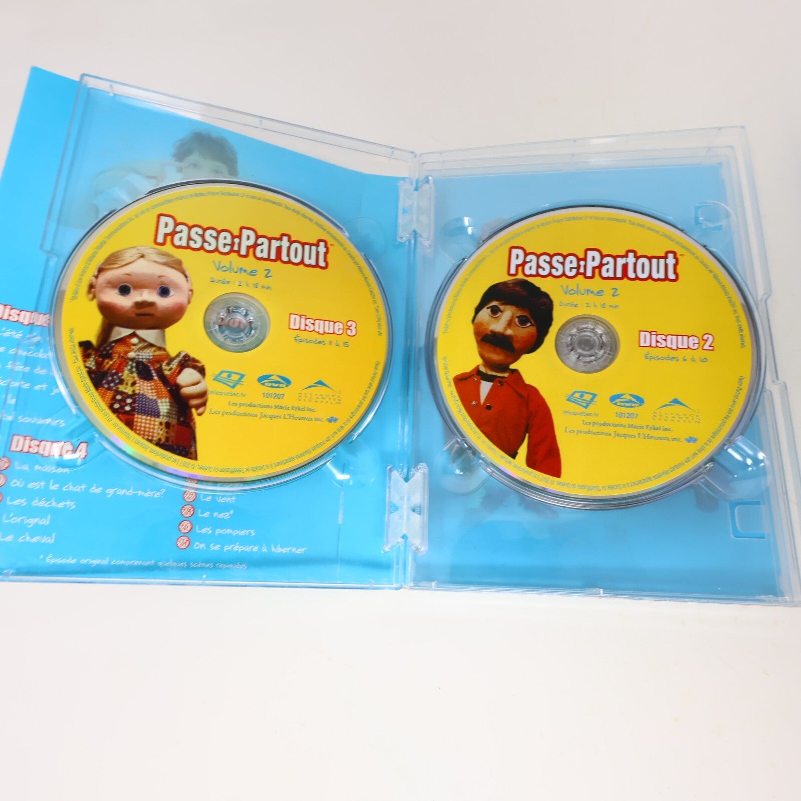 Passe-Partout #1-2-3-4-5 Lot 5 DVD Télé Québec Série Originale Complète Testés
