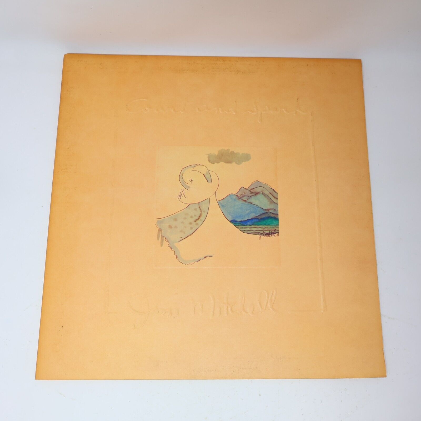Joni Mitchell Court And Spark LP Record Vinyl 7E-1001 Canada 1974 Help Me VG+