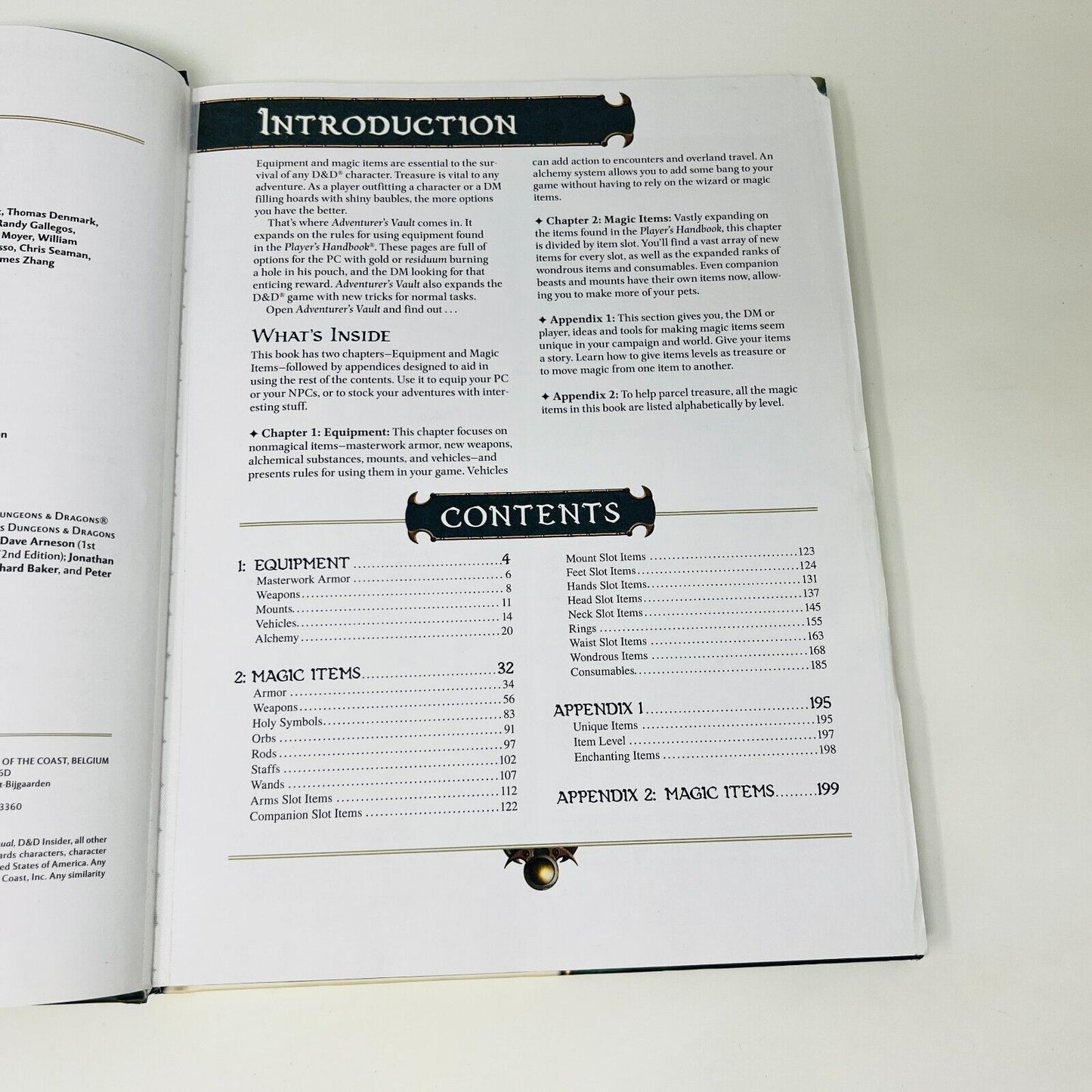Adventurer's Vault Arms and Equipment for All Classes Dungeons & Dragons D&D 4th