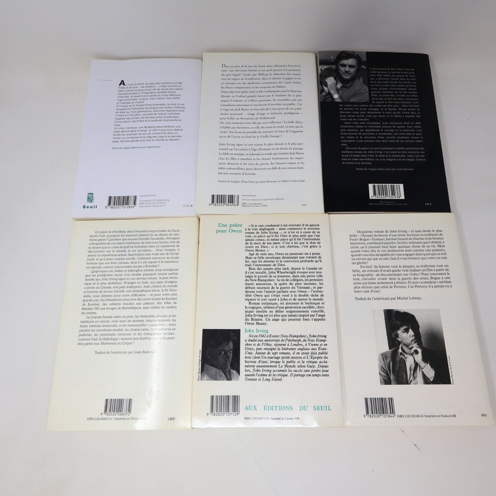 John Irving Lot 10 Livres Monde selon Garp/Veuve de Papier/Prière pour Owen PB