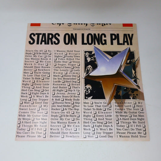 Stars On Long Play LP Record Vinyl 1981 RR 2006 Canada Radio Records Disco 80s