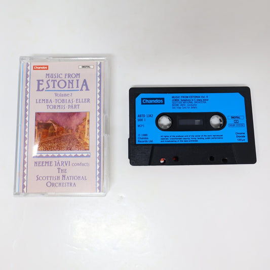 Music From Estonia Volume 2 Cassette Neeme Järvi Lemba/Tobias/Eller/Veljo Tormis