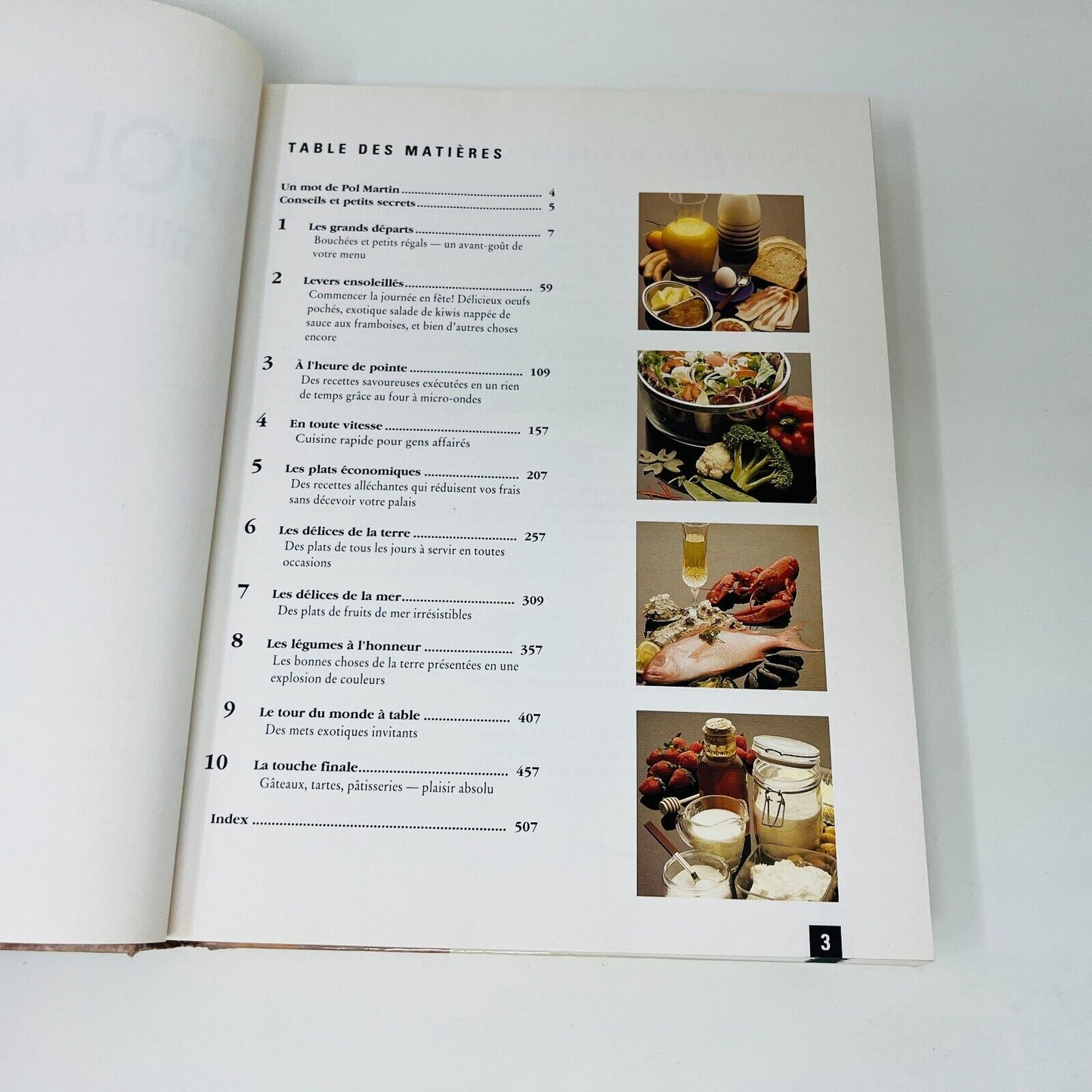 1989 Chef Pol Martin D'un Délice à L'Autre Livre Recettes Cuisine Brimar French