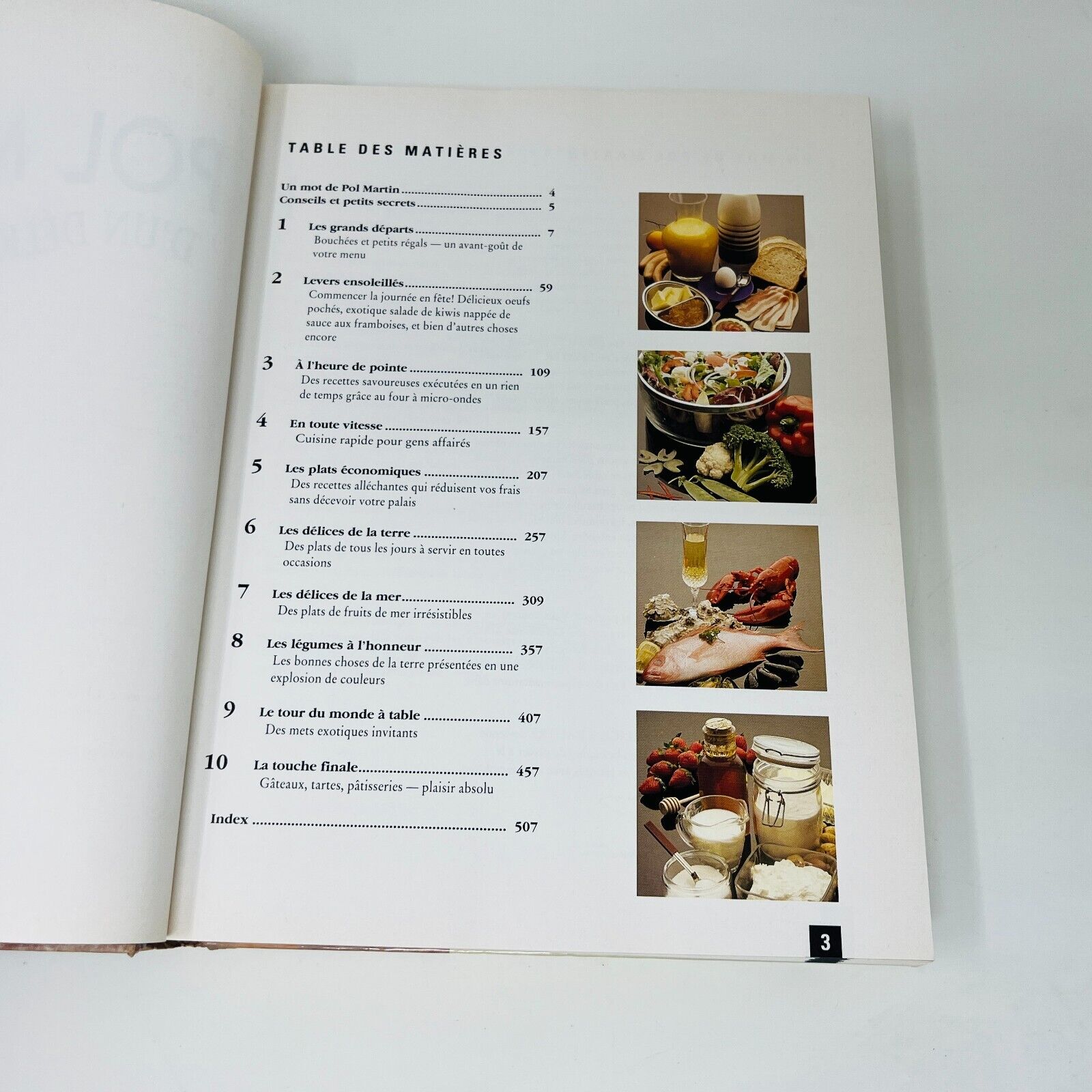 1989 Chef Pol Martin D'un Délice à L'Autre Livre Recettes Cuisine Brimar French