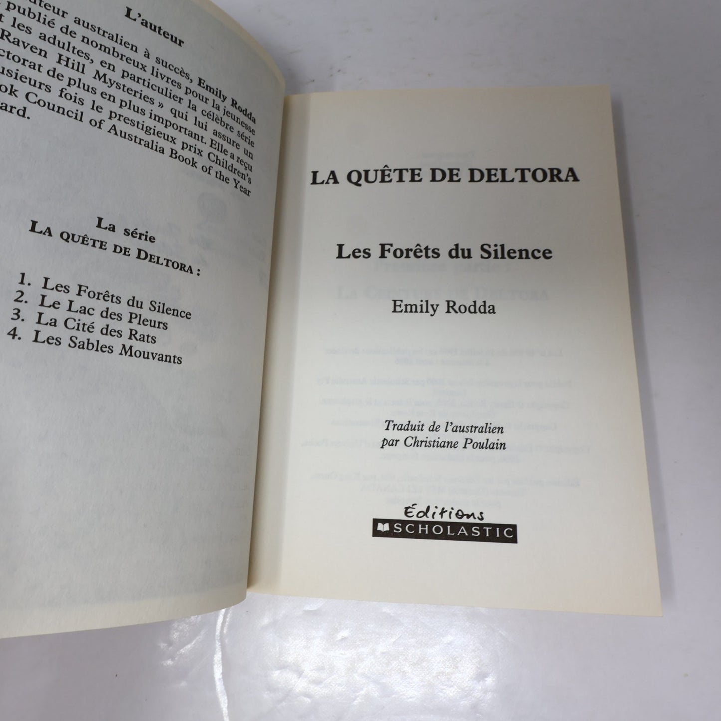 La Quête de Deltora #1-8 Complète Lot 8 Livres Emily Rodda Les Forêts du Silence
