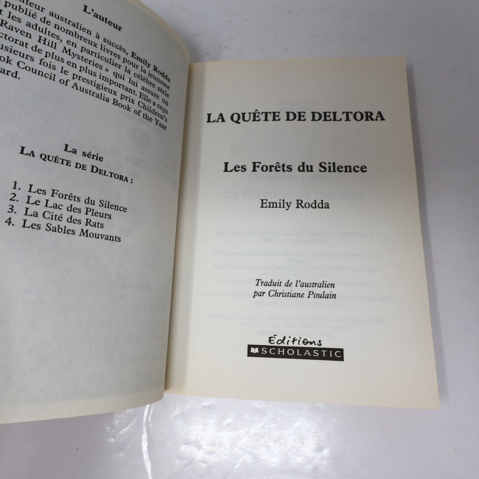 La Quête de Deltora #1-8 Complète Lot 8 Livres Emily Rodda Les Forêts du Silence