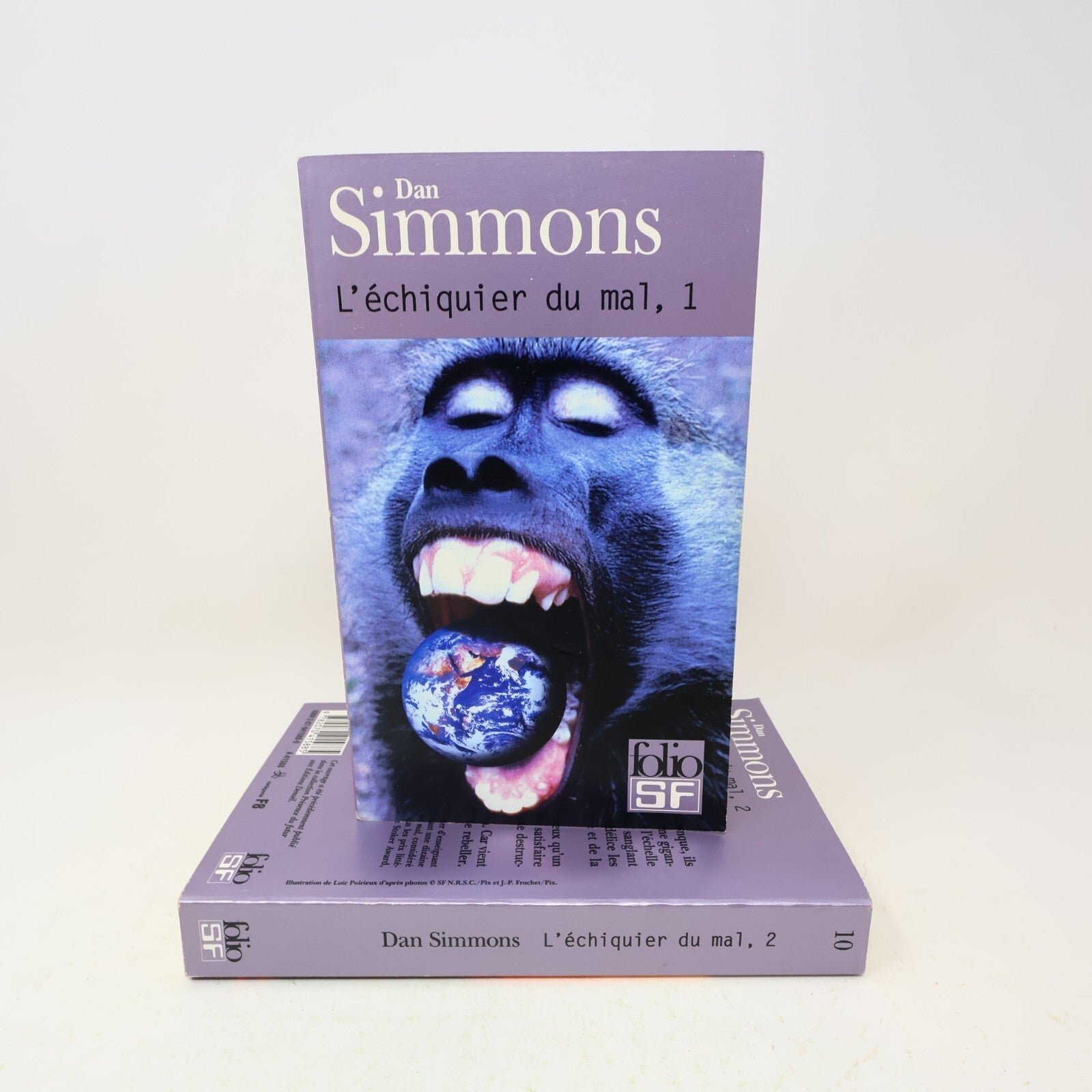 L'Échiquier du Mal #1-2 Folio SF Série Complète Lot 2 Livres Dan Simmons Denoël