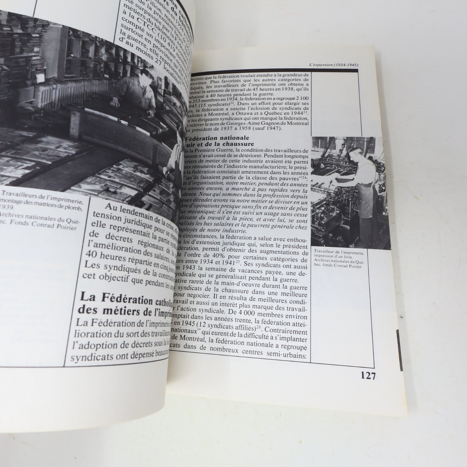 1981 Histoire de la Csn 1921-1981 Jacques Rouillard Boréal Syndicalisme Français