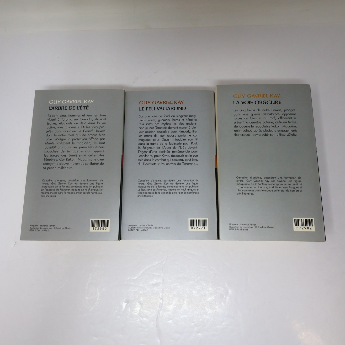 La Tapisserie de Fionavar #1-3 Série Complète Lot 3 Livres Guy Gavriel Kay PB