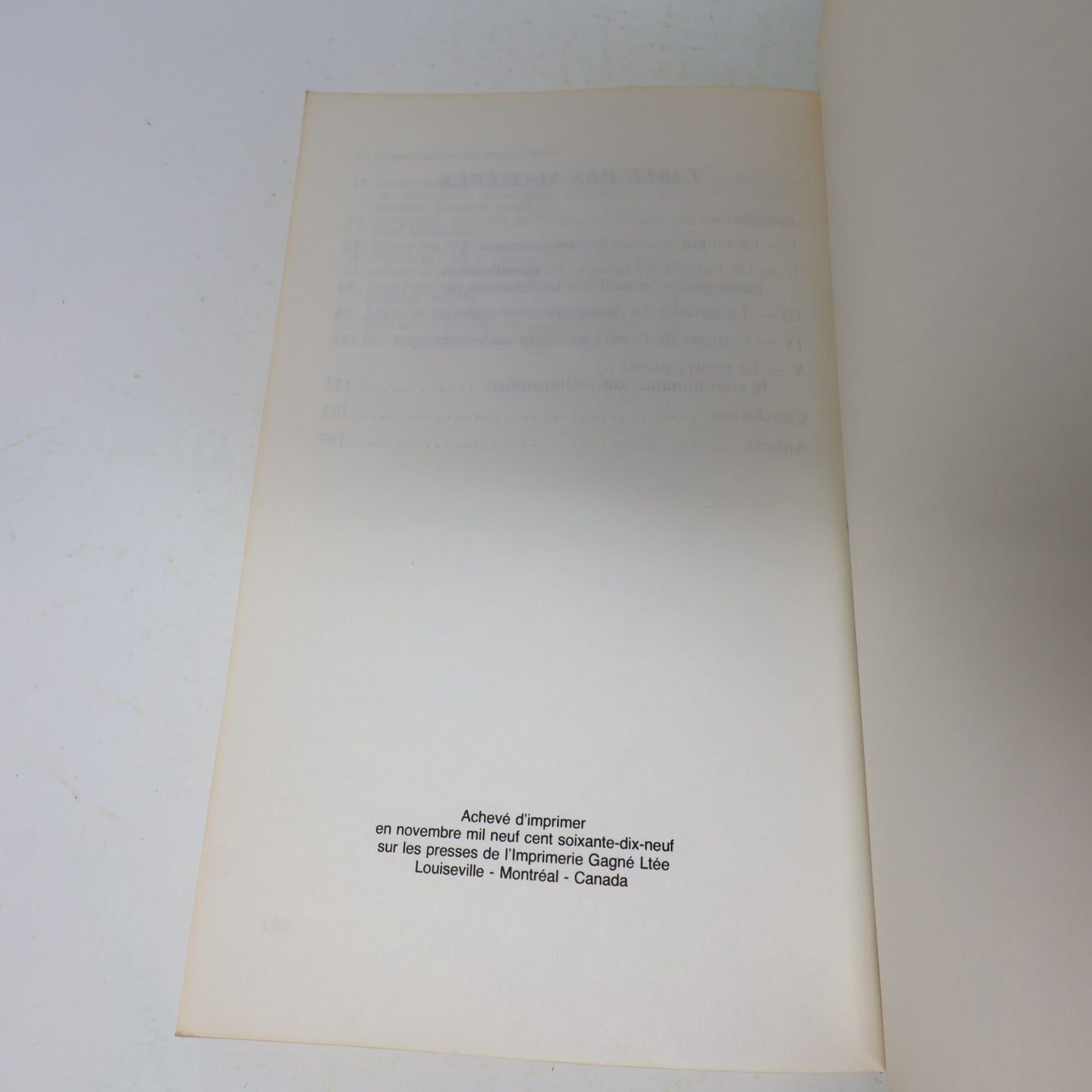 1979 La Longue Marche des Technocrates Jean-Jacques Simard Politique Société 70s