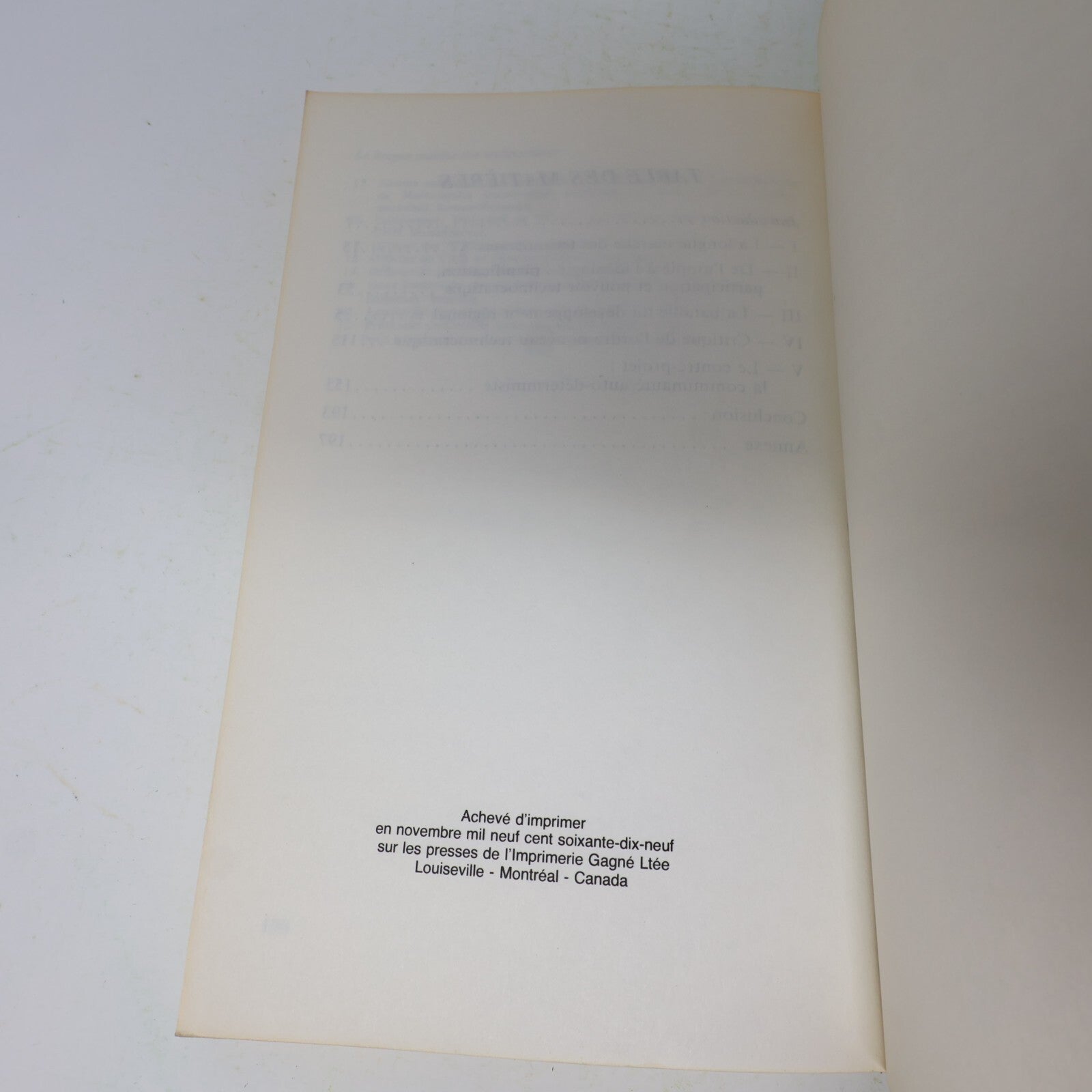 1979 La Longue Marche des Technocrates Jean-Jacques Simard Politique Société 70s