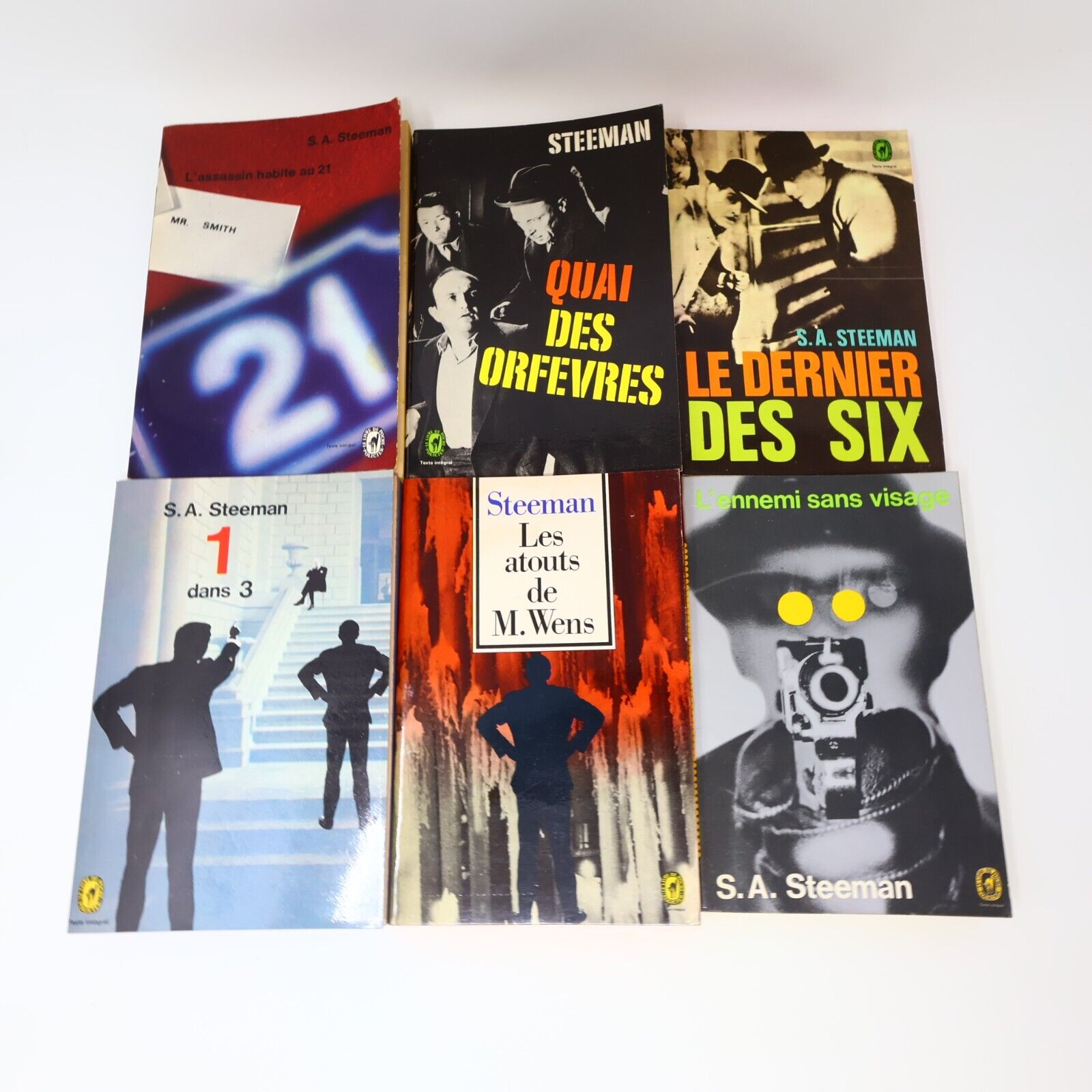 Lot 18 Livres S. A. Steeman Français French Paperback 70s Roman Policier PB