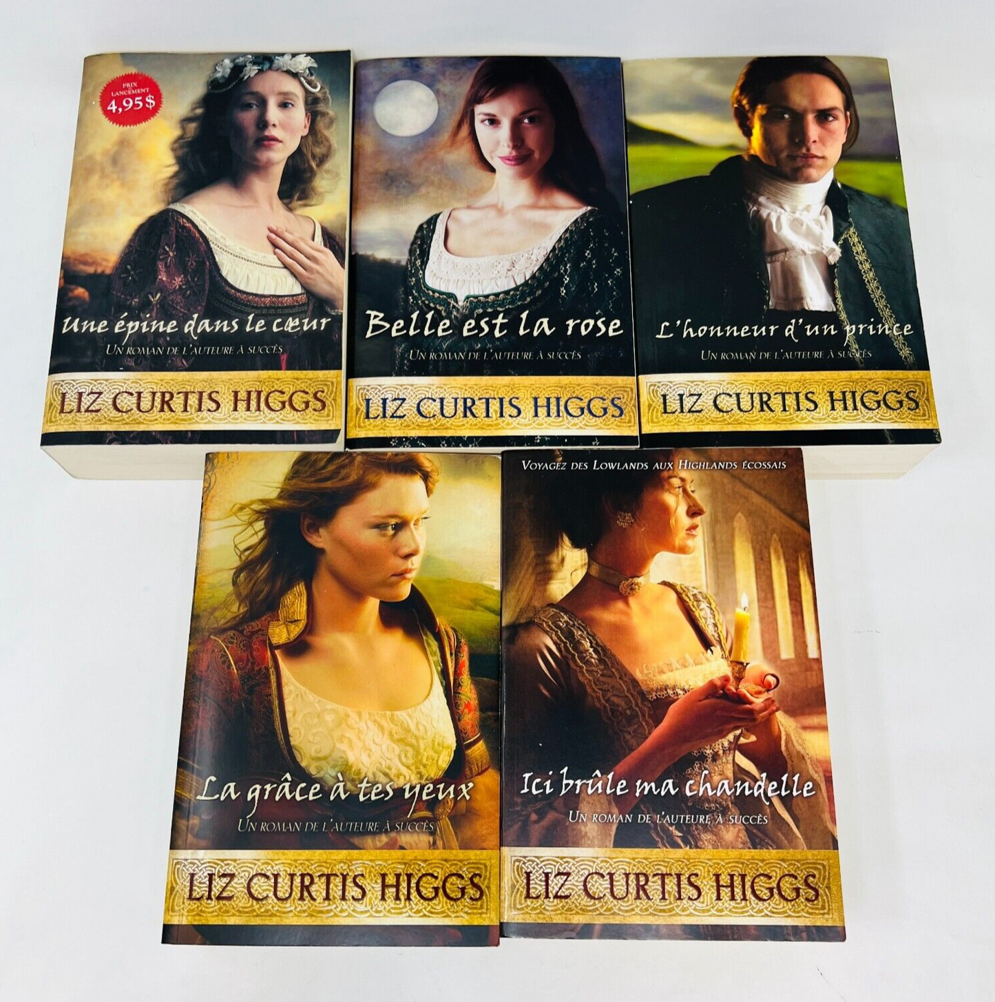 Les Lowlands Écossais 1-5 de Liz Curtis Higgs Lot Livres Ada Épine dans le Coeur