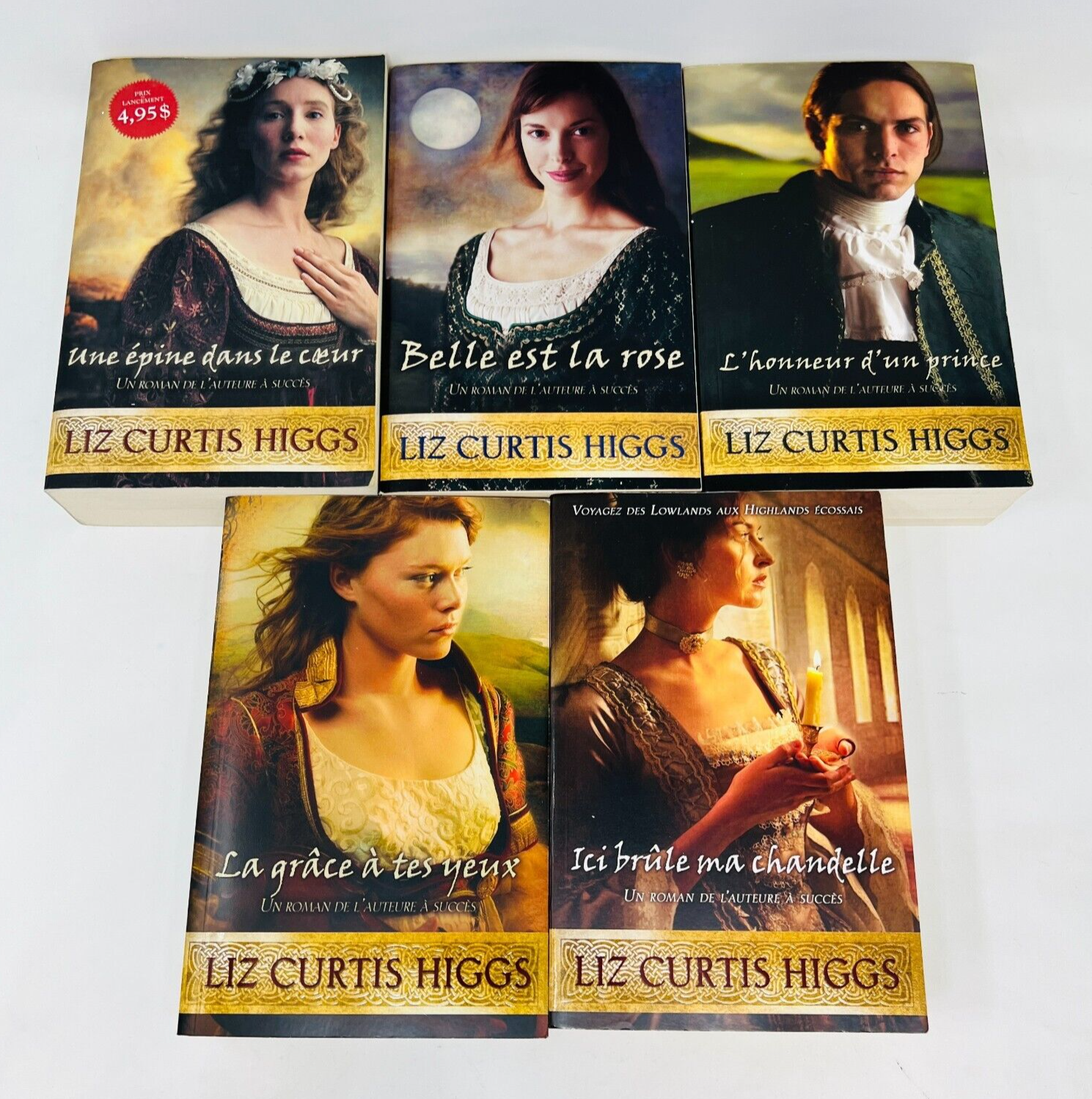 Les Lowlands Écossais 1-5 de Liz Curtis Higgs Lot Livres Ada Épine dans le Coeur