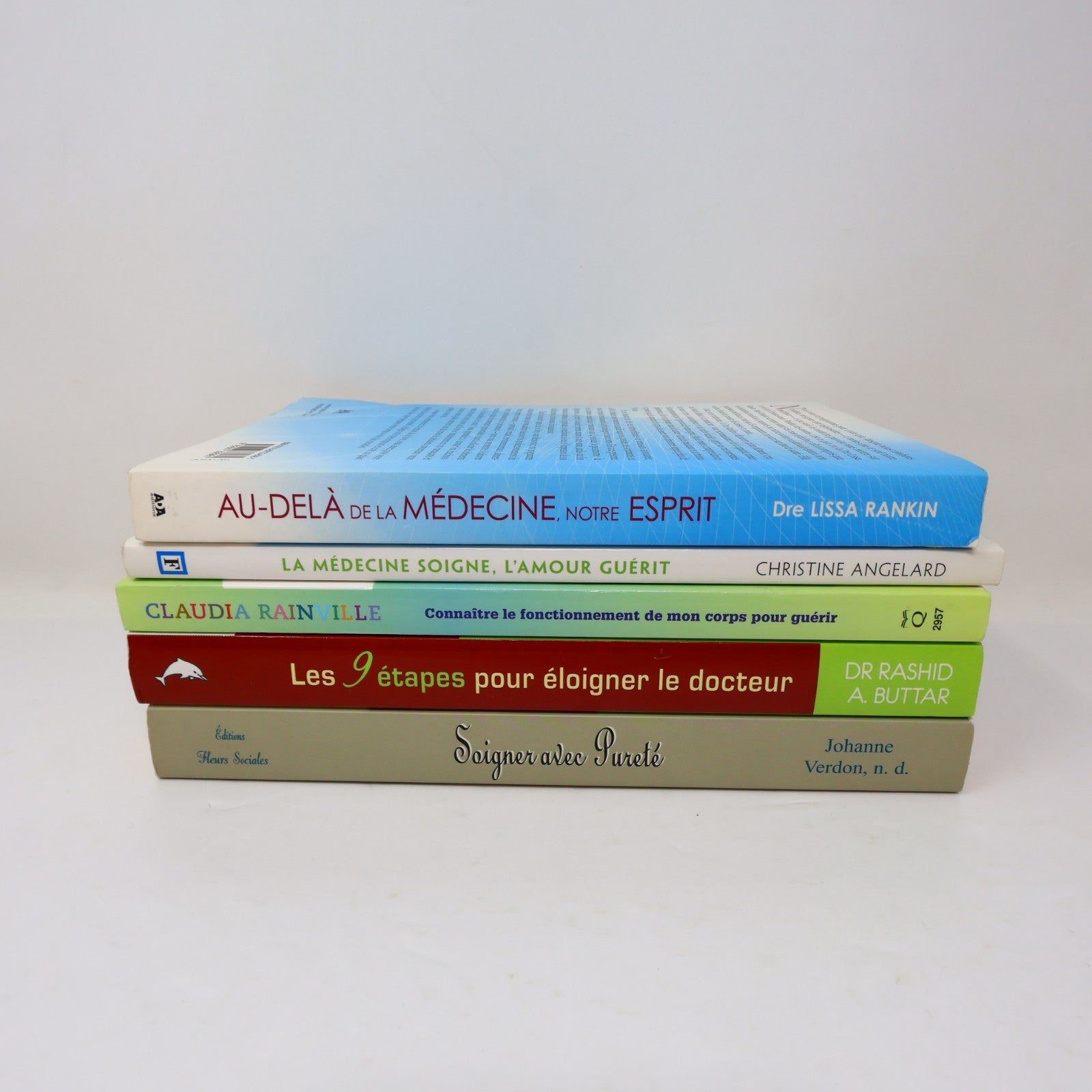 Santé Guérison Médecines Alternatives Lot 5 Livres Français Rankin/Angelard PB