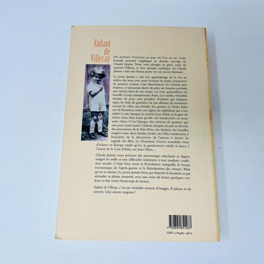2001 Enfant De Villeray de Claude Jasmin Livre Lanctôt Montréal Biographie