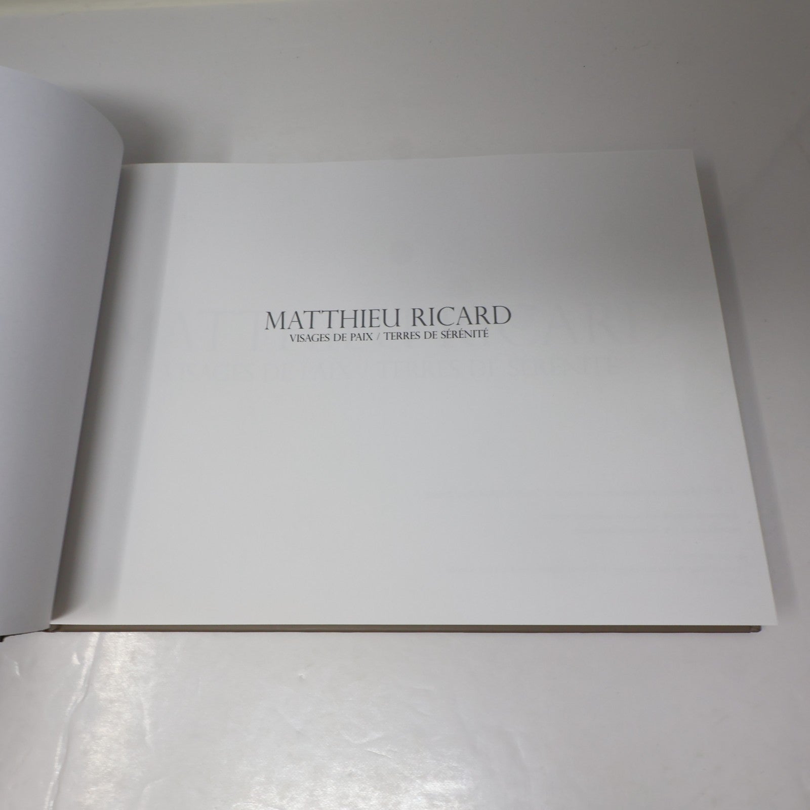 Visages de Paix/Terres de Sérénité Matthieu Ricard La Martinière 2015 HC French