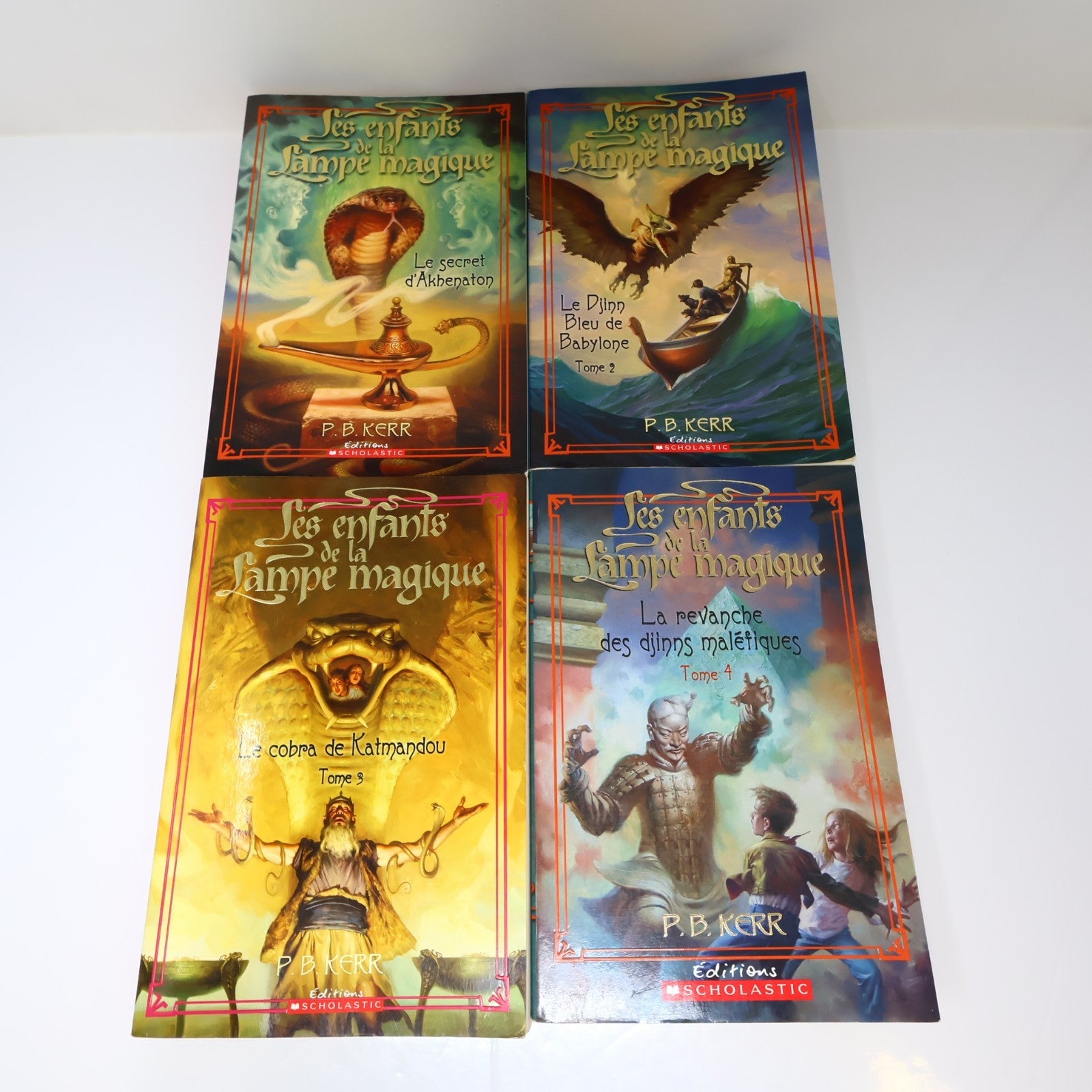 Les Enfants de la Lampe Magique #1-4 Lot 4 Livres P. B. Kerr Français French PB